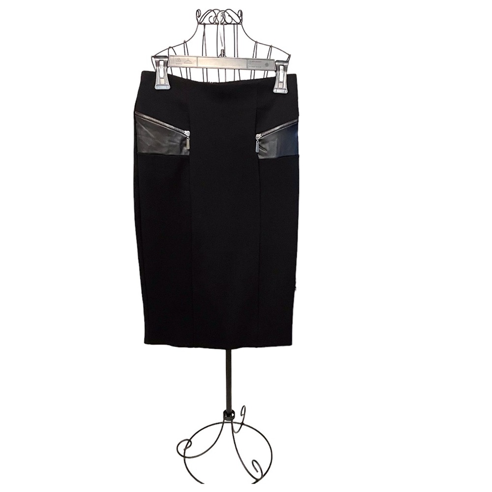 Carmen Marc Valvo Pencil Skirt W/Front Pockets Size 6 NWT #1008.